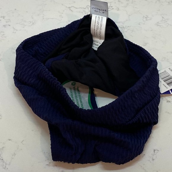 NWT Beach Couture Navy Marine Bikini Bottom swimsuit - Picture 6 of 14